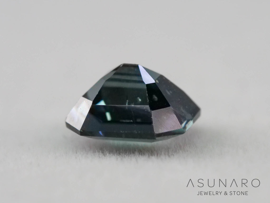 ティールブルースピネルスピネル 　エメラルドカット　スリランカ産　0.96ct　【260817-3452】