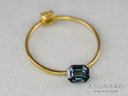 ティールブルースピネル 　エメラルドカット　スリランカ産　0.50ct　【260817-3455】