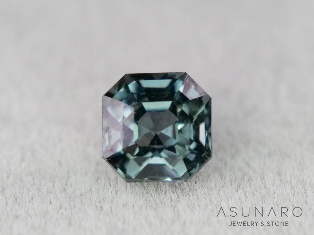 ティールブルースピネル 　エメラルドカット　スリランカ産　0.44ct　【260817-3457】