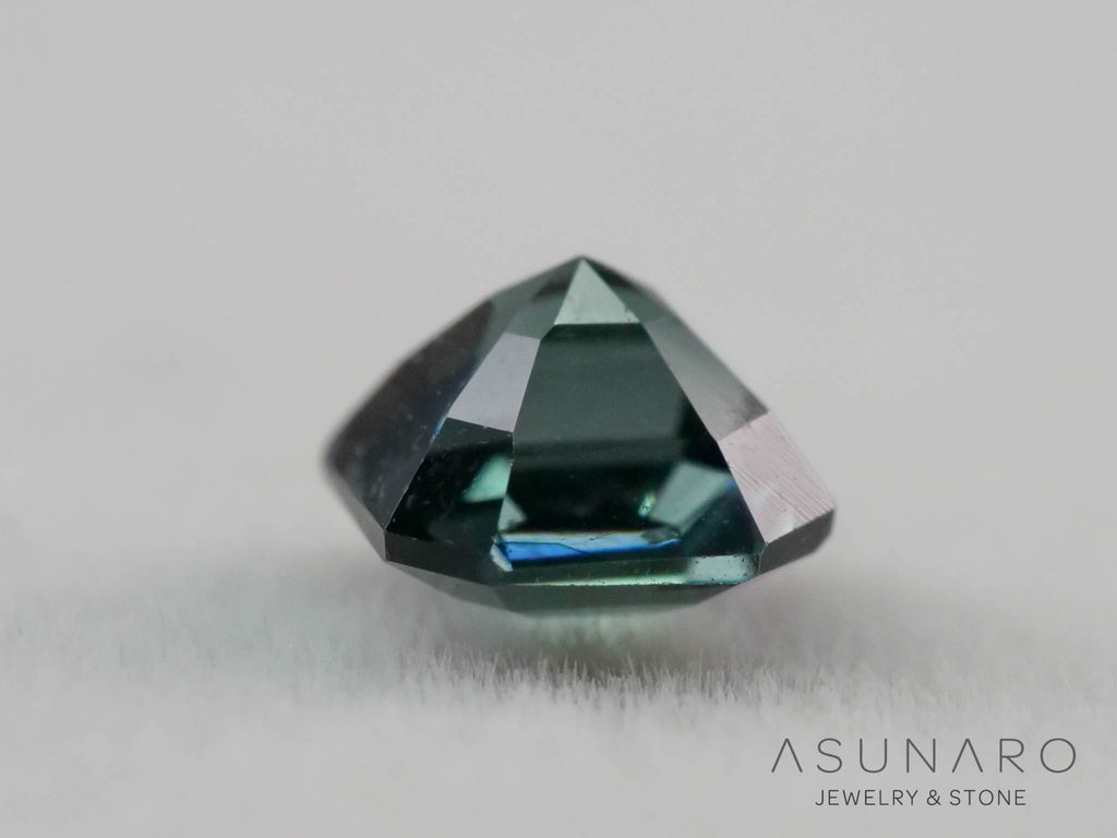 ティールブルースピネル 　エメラルドカット　スリランカ産　0.42ct　【260817-3458】