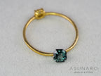 ティールブルースピネル 　エメラルドカット　スリランカ産　0.42ct　【260817-3458】