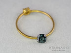 ティールブルースピネル 　エメラルドカット　スリランカ産　0.40ct　【260817-3459】