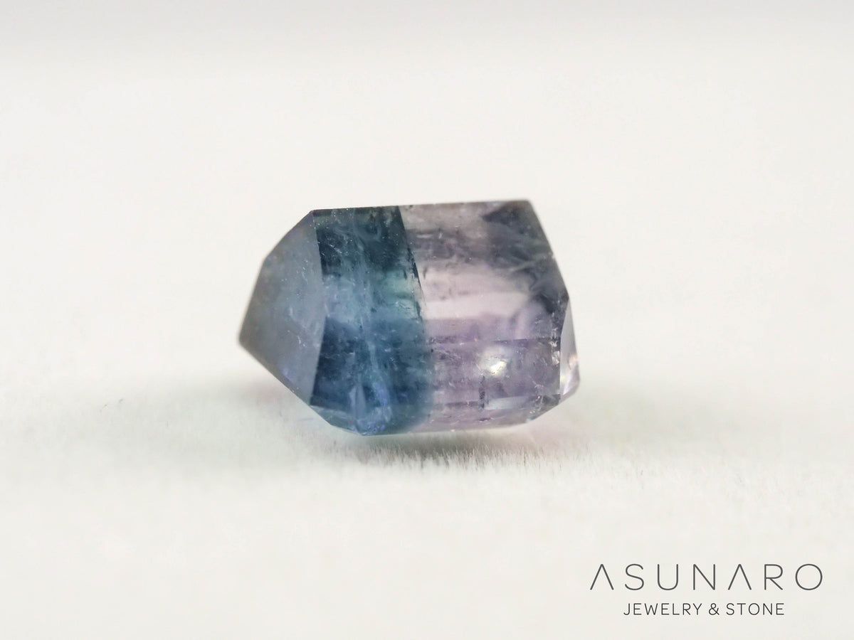 ピンク・ナイトブルーバイカラートルマリン　エメラルドカット　アフガニスタン産　2.20ct【260731-3206】
