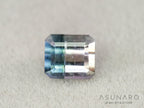 ピンク・ナイトブルーバイカラートルマリン　エメラルドカット　アフガニスタン産　2.20ct【260731-3206】