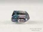 ピンク・ナイトブルーバイカラートルマリン　エメラルドカット　アフガニスタン産　1.01ct【260731-3567】