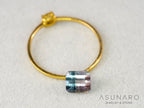 ピンク・ナイトブルーバイカラートルマリン　エメラルドカット　アフガニスタン産　1.01ct【260731-3567】