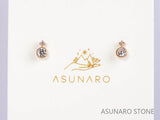 K10PGピアス　キュービックジルコニア　JW230206 - 411 - JI【ジュエリー】 - ASUNARO STONE