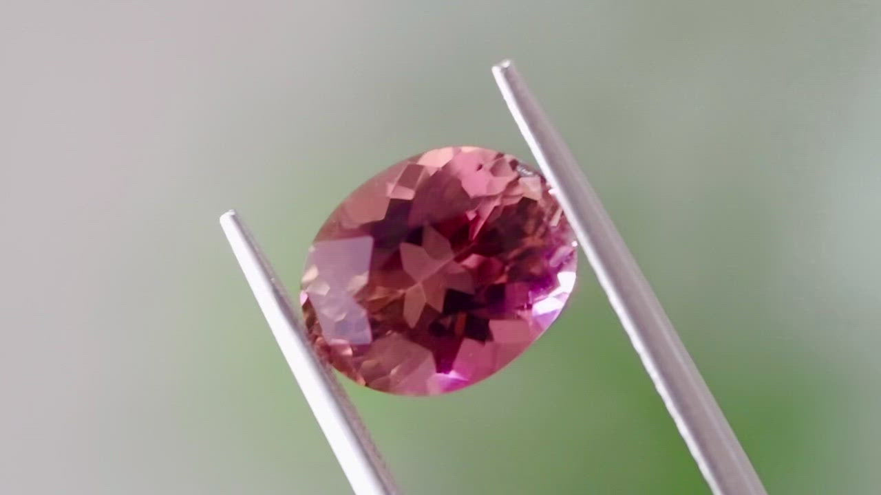 バイカラートルマリン オーバルカット ルワンダ産 3.37ct【tm210529-0291】