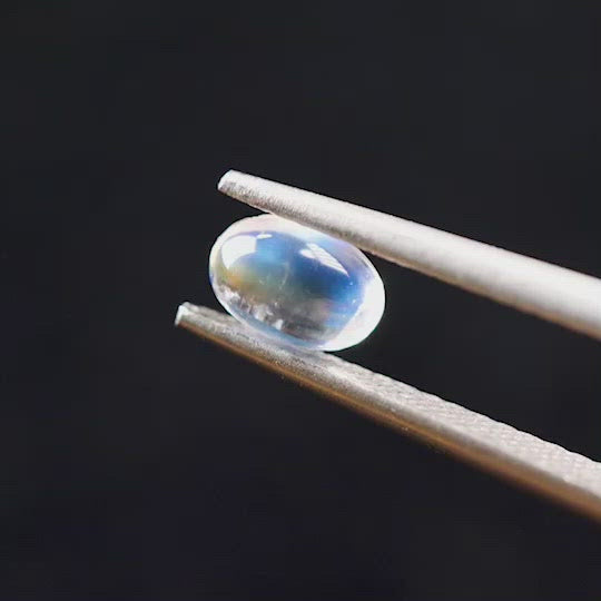 アンデシンラブラドライト  オーバルカボション　インド産　　0.50ct【211125-538】