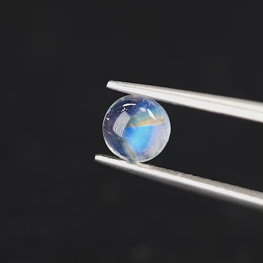 アンデシンラブラドライト ラウンドカボション インド産　　0.85ct【211125-536】