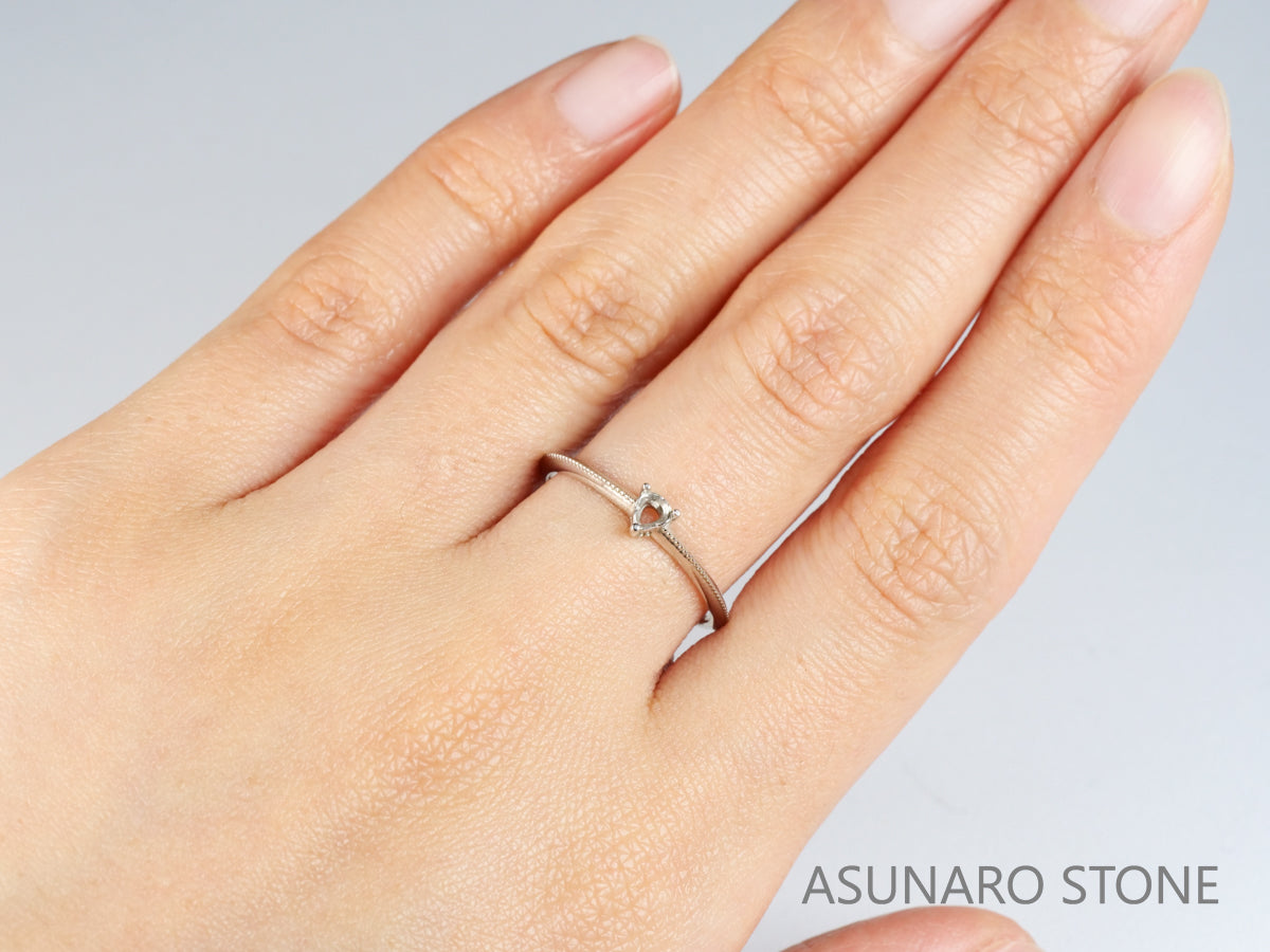 【お仕立て用】空枠番号：3357C  リング枠　ダイヤなし【オーダージュエリー用】