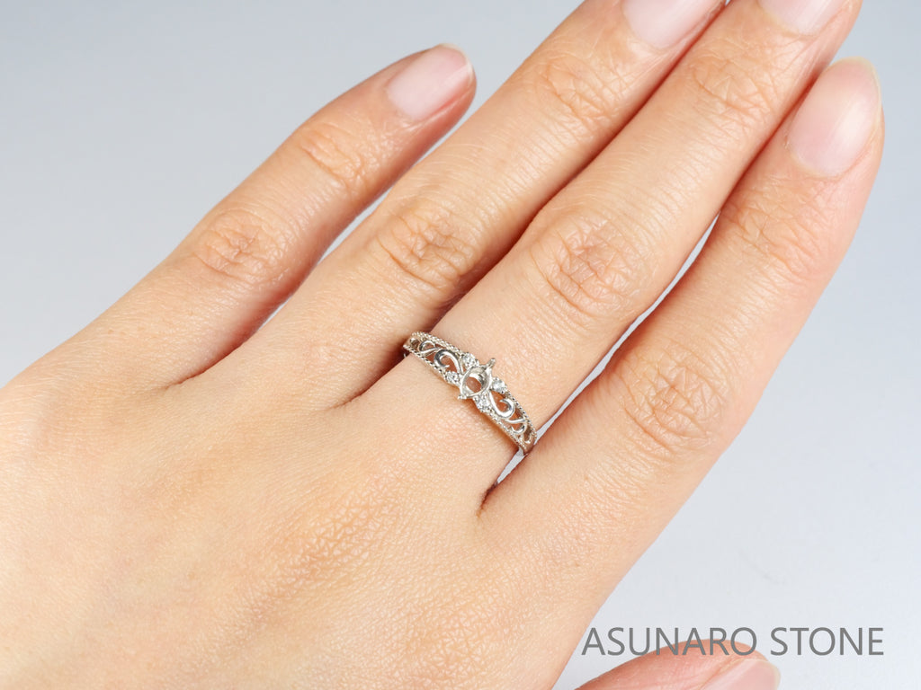 【お仕立て用】空枠番号：5362I　リング枠【オーダージュエリー用】