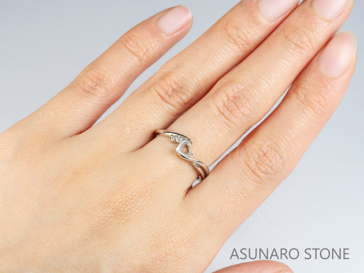 【お仕立て用】空枠番号：4135C　リング枠【オーダージュエリー用】