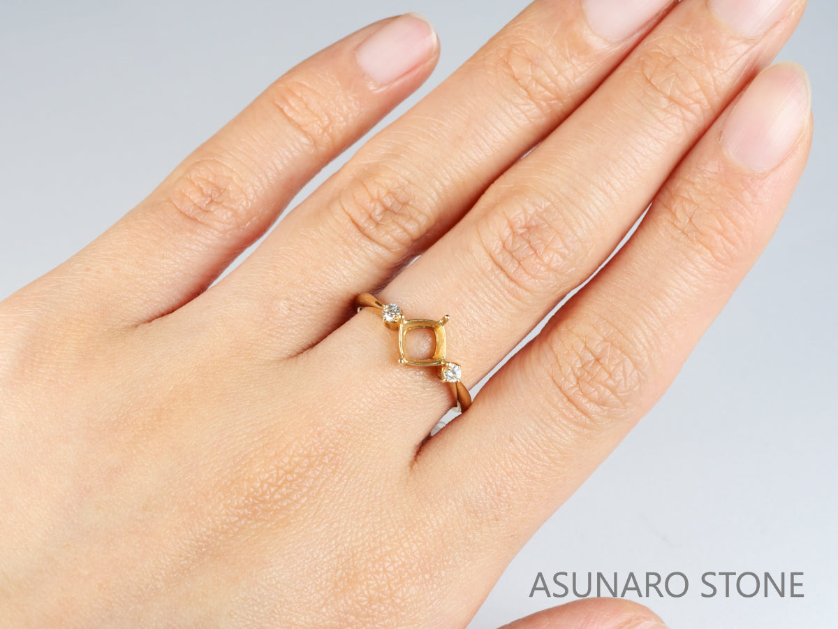 【お仕立て用】空枠番号：5487I　リング枠【オーダージュエリー用】