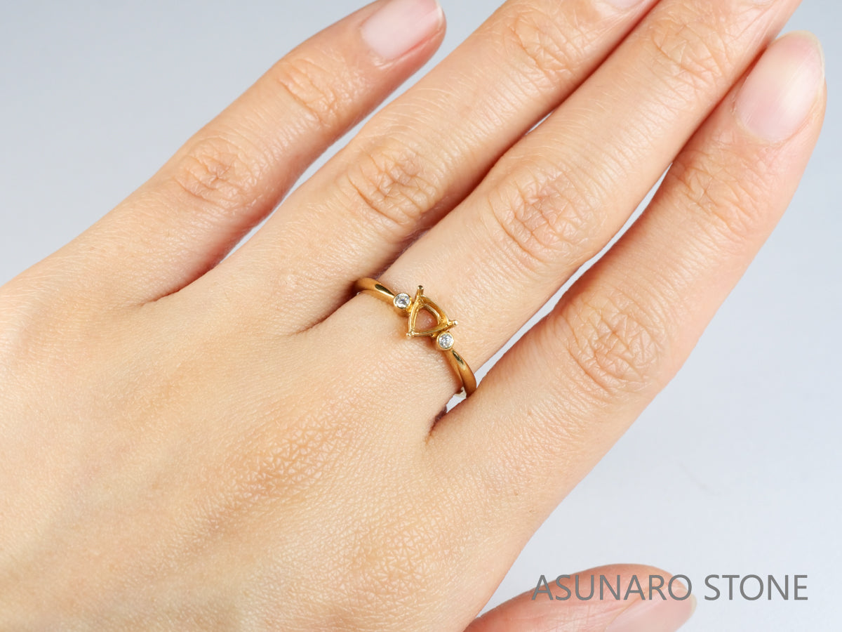 【お仕立て用】空枠番号：5489I　リング枠【オーダージュエリー用】