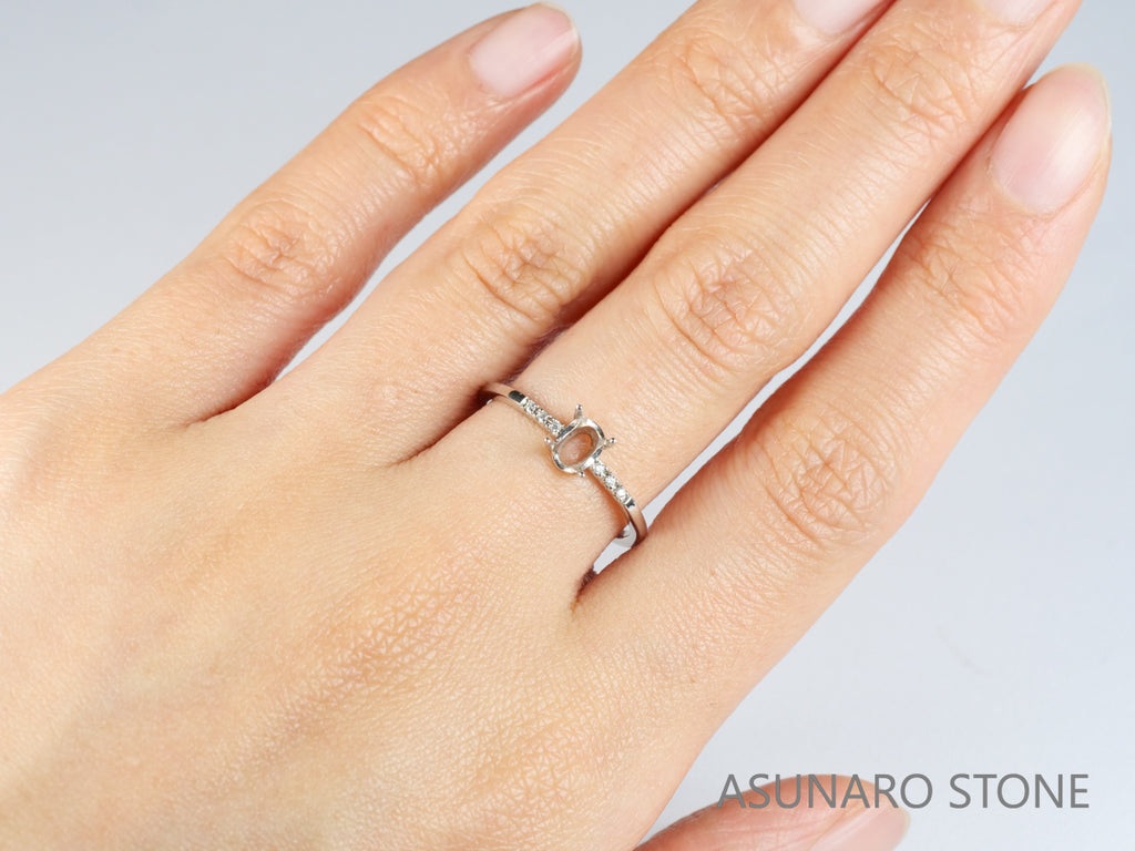 【お仕立て用】空枠番号：S4A　リング枠【オーダージュエリー用】