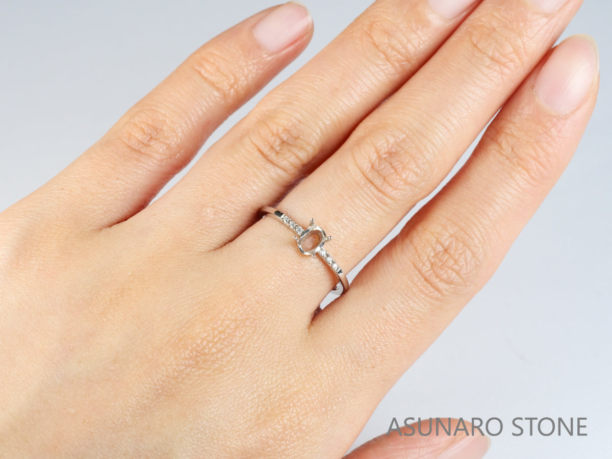 【お仕立て用】空枠番号：S4A　リング枠【オーダージュエリー用】