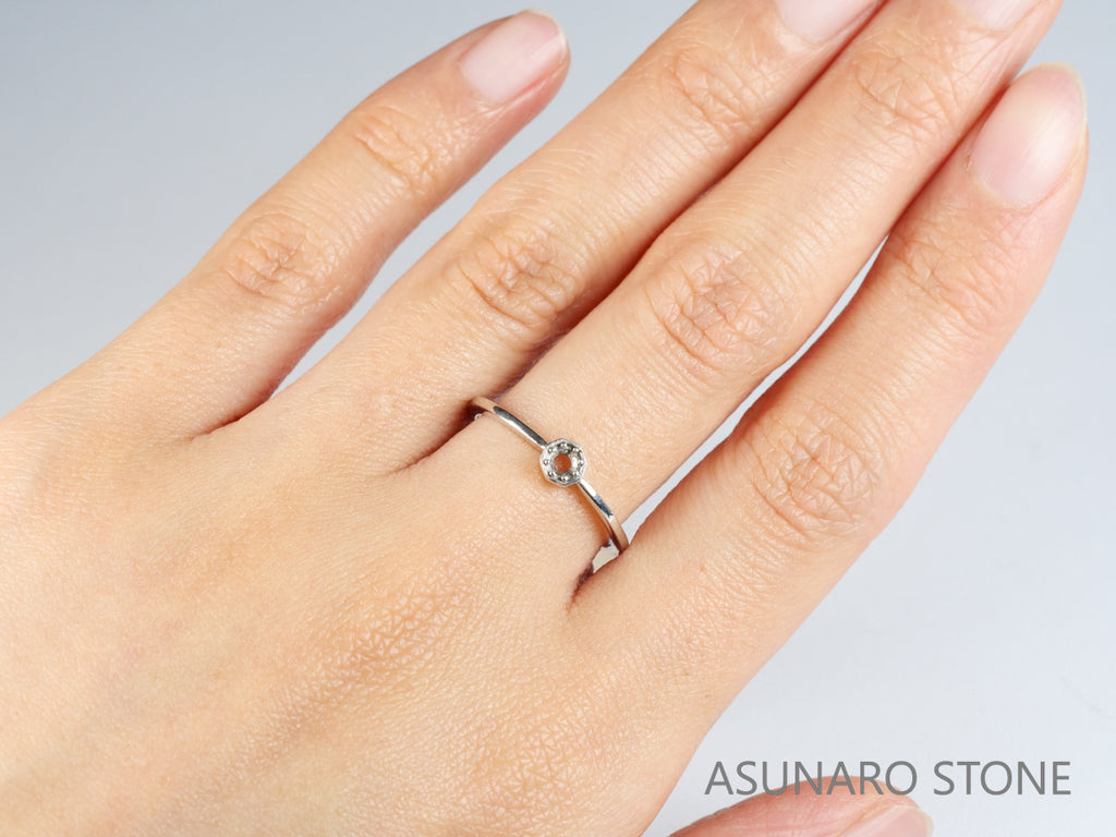 【お仕立て用】空枠番号：S2A リング枠　ダイヤなし【オーダージュエリー用】