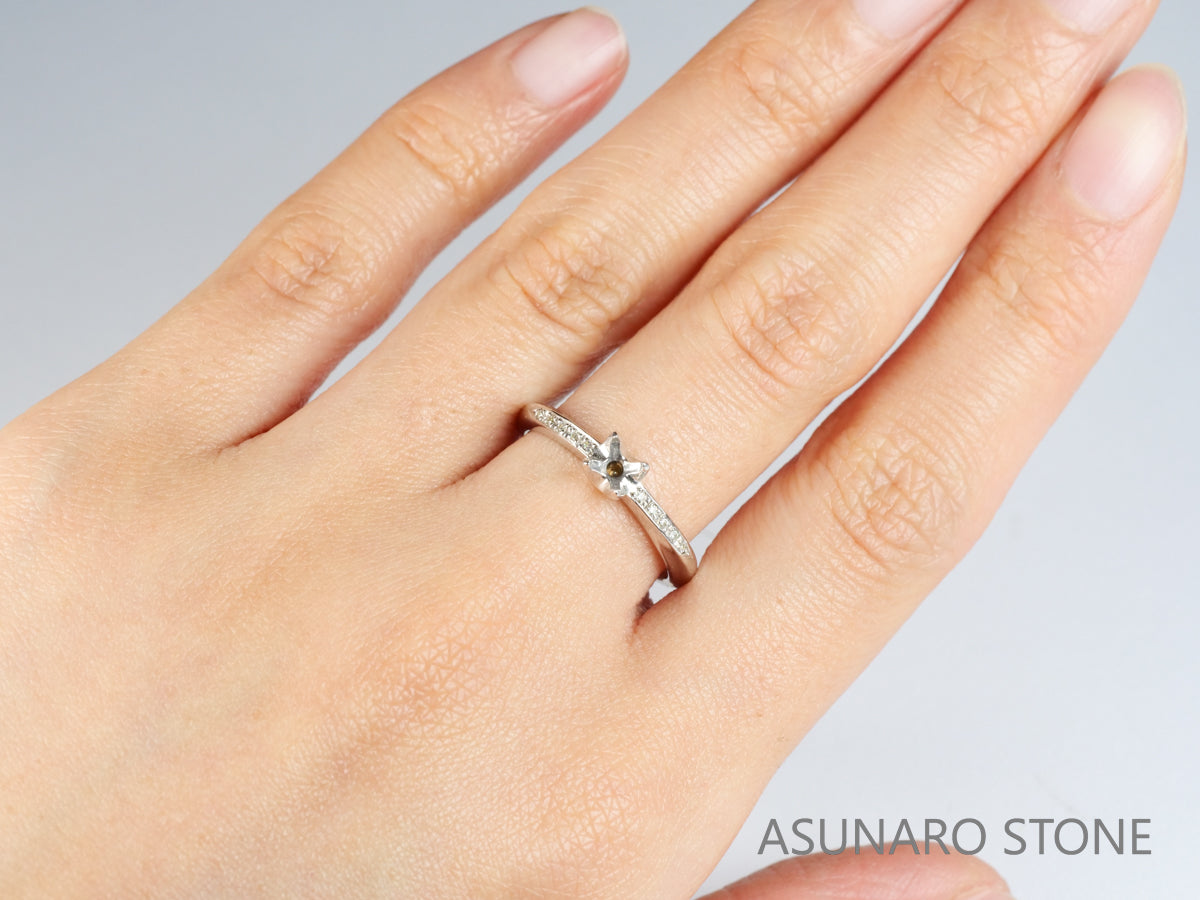 【お仕立て用】空枠番号：3852C リング枠【オーダージュエリー用】