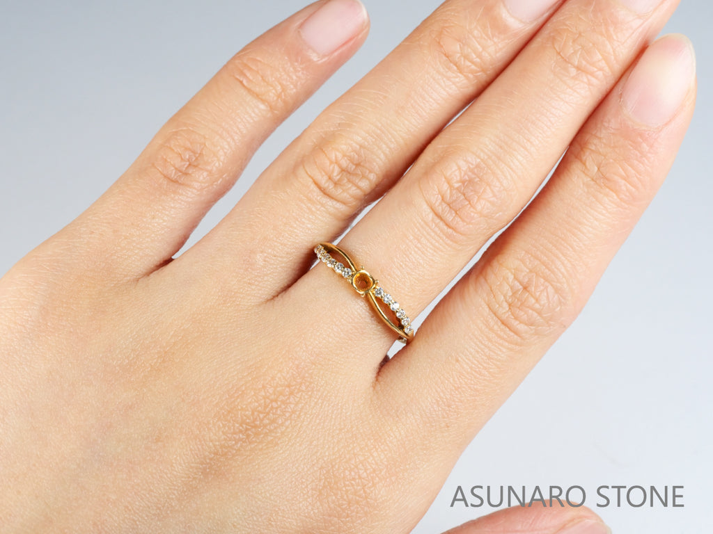 【お仕立て用】空枠番号：3889C　リング枠【オーダージュエリー用】