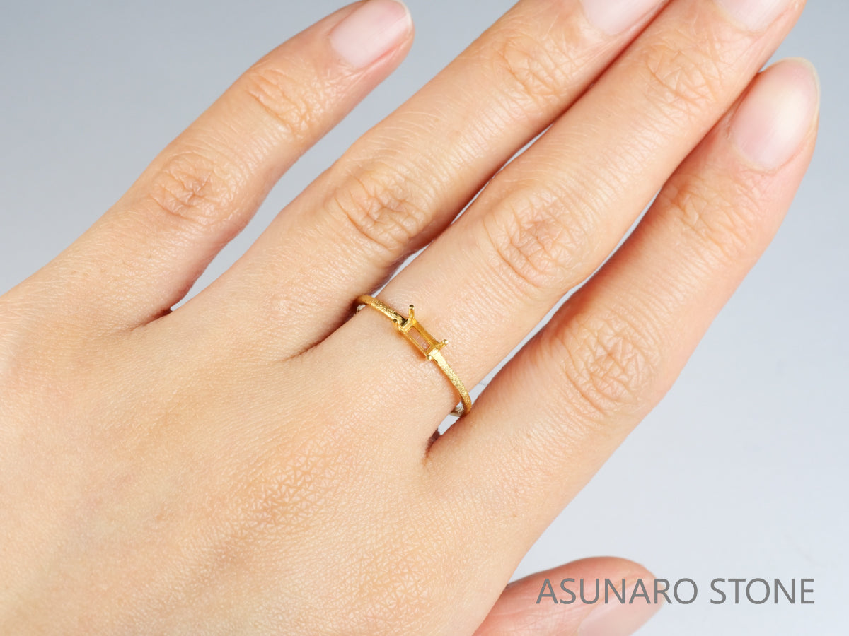 【お仕立て用】空枠番号：S29A　約1.1mm幅　スターダスト　リング枠　ダイヤなし【オーダージュエリー用】