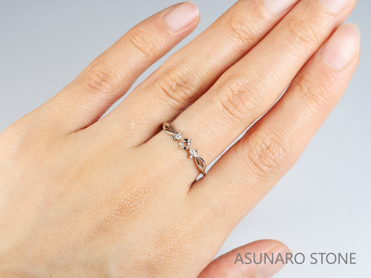 【お仕立て用】空枠番号：4042C　リング枠【オーダージュエリー用】