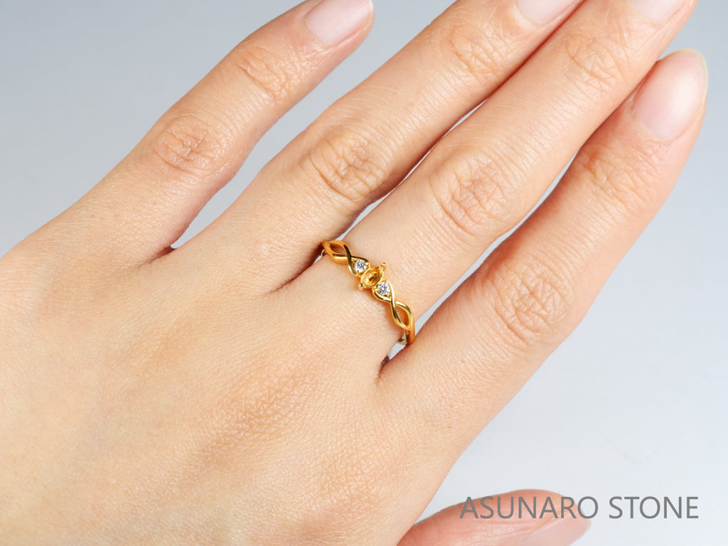 【お仕立て用】空枠番号：5358I　リング枠【オーダージュエリー用】