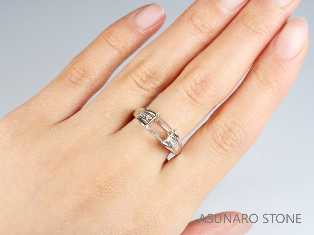 【お仕立て用】空枠番号：2783C　リング枠【オーダージュエリー用】