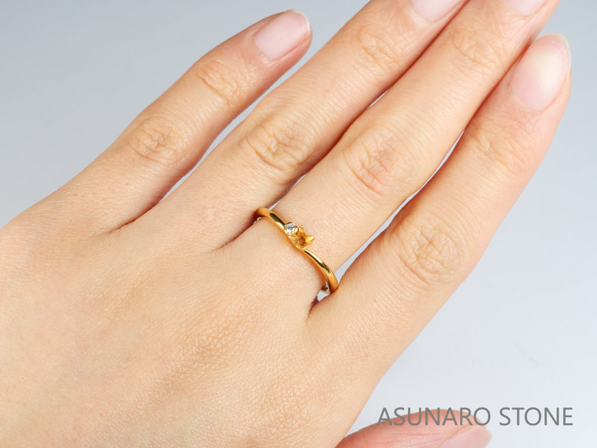 【お仕立て用】空枠番号：4573C　リング枠【オーダージュエリー用】