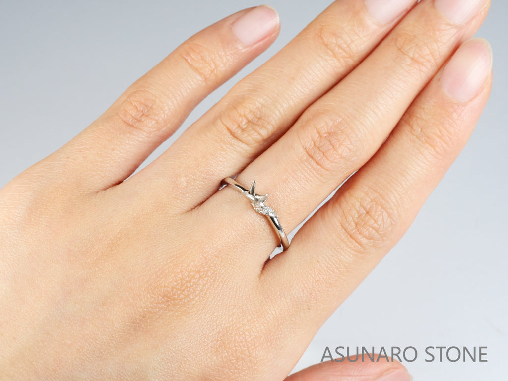 【お仕立て用】空枠番号：5447I　リング枠【オーダージュエリー用】