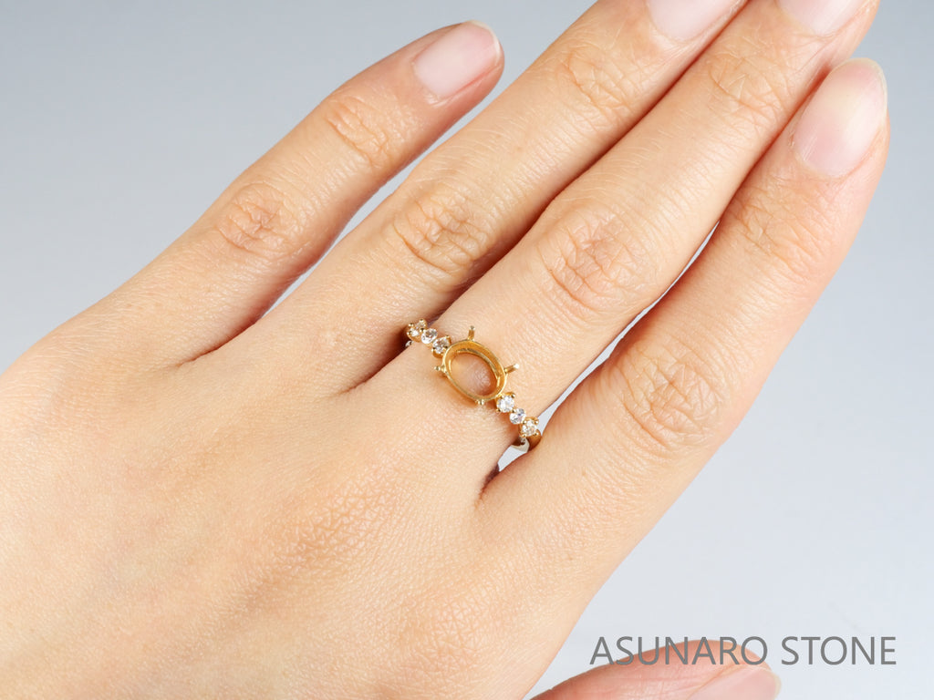 【お仕立て用】空枠番号：5567I　リング枠【オーダージュエリー用】