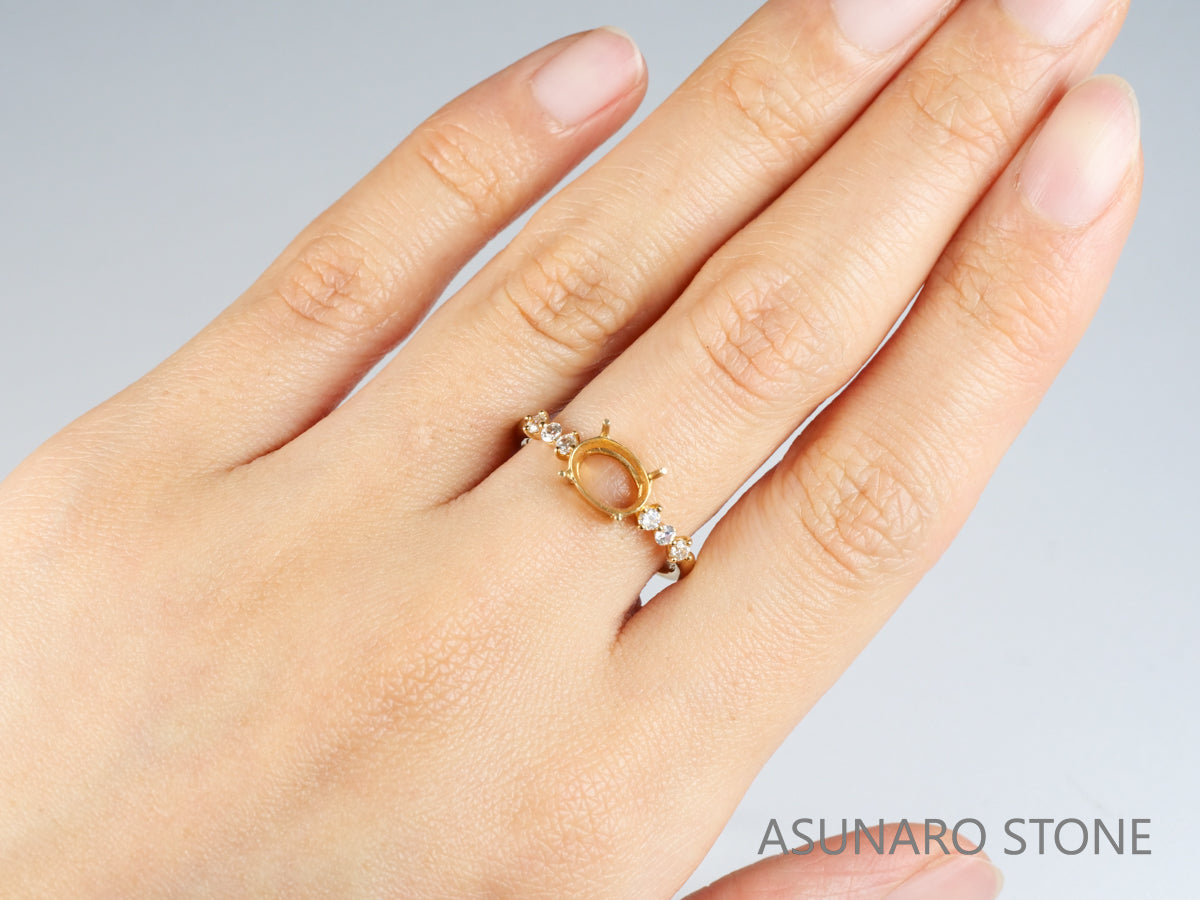 【お仕立て用】空枠番号：5567I　リング枠【オーダージュエリー用】