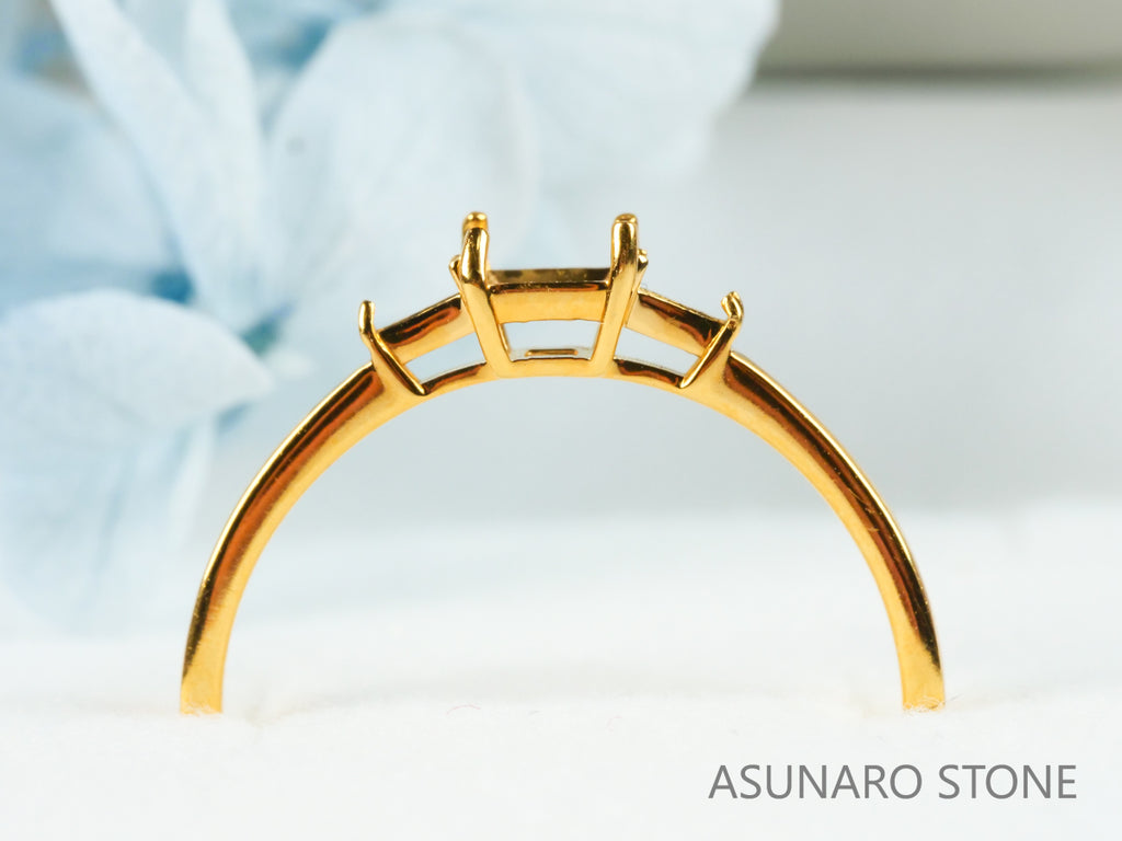 【お仕立て用】空枠番号：S43A　リング枠【オーダージュエリー用】