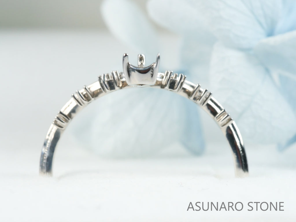 【お仕立て用】空枠番号：S38A　リング枠　V字枠　ティアラ【オーダージュエリー用】