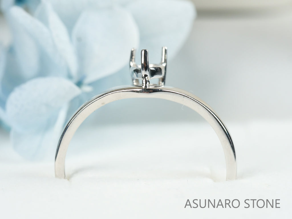 【お仕立て用】空枠番号：5277C　リング枠　V字枠　ダイヤなし【オーダージュエリー用】