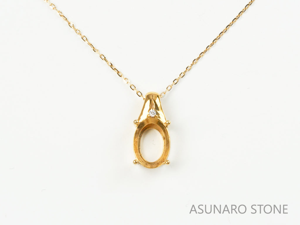 【お仕立て用】空枠番号：4587C　ペンダントトップ枠【オーダージュエリー用】