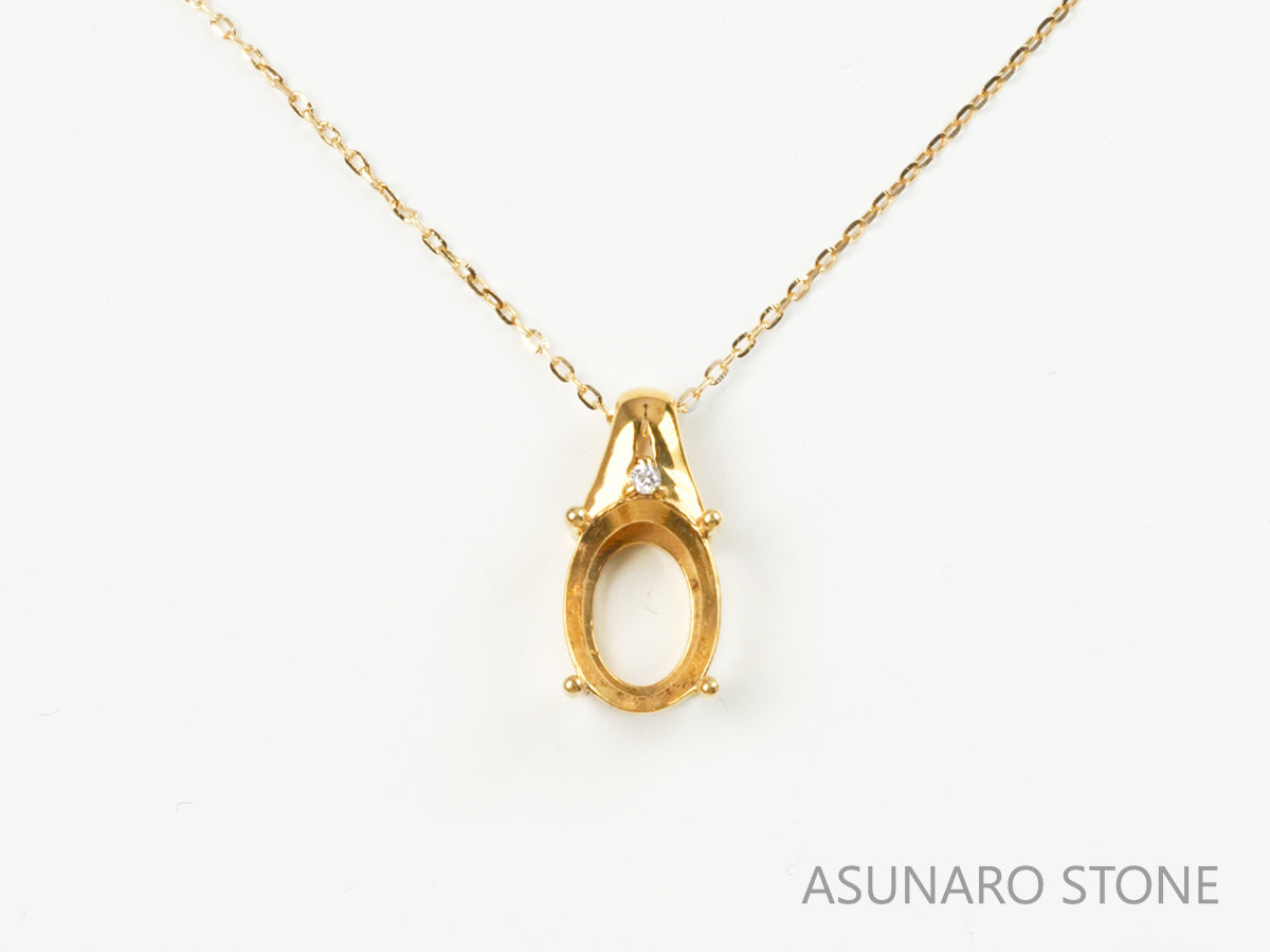 【お仕立て用】空枠番号：4587C　ペンダントトップ枠【オーダージュエリー用】