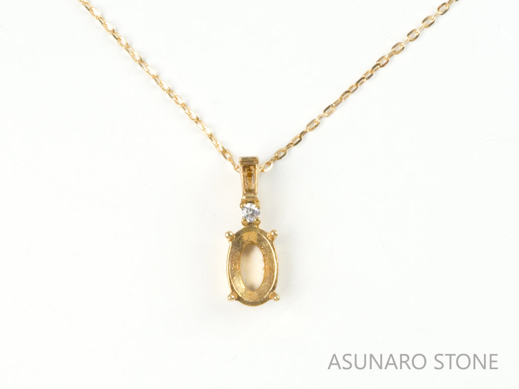 【お仕立て用】空枠番号：4712C　ペンダントトップ枠【オーダージュエリー用】