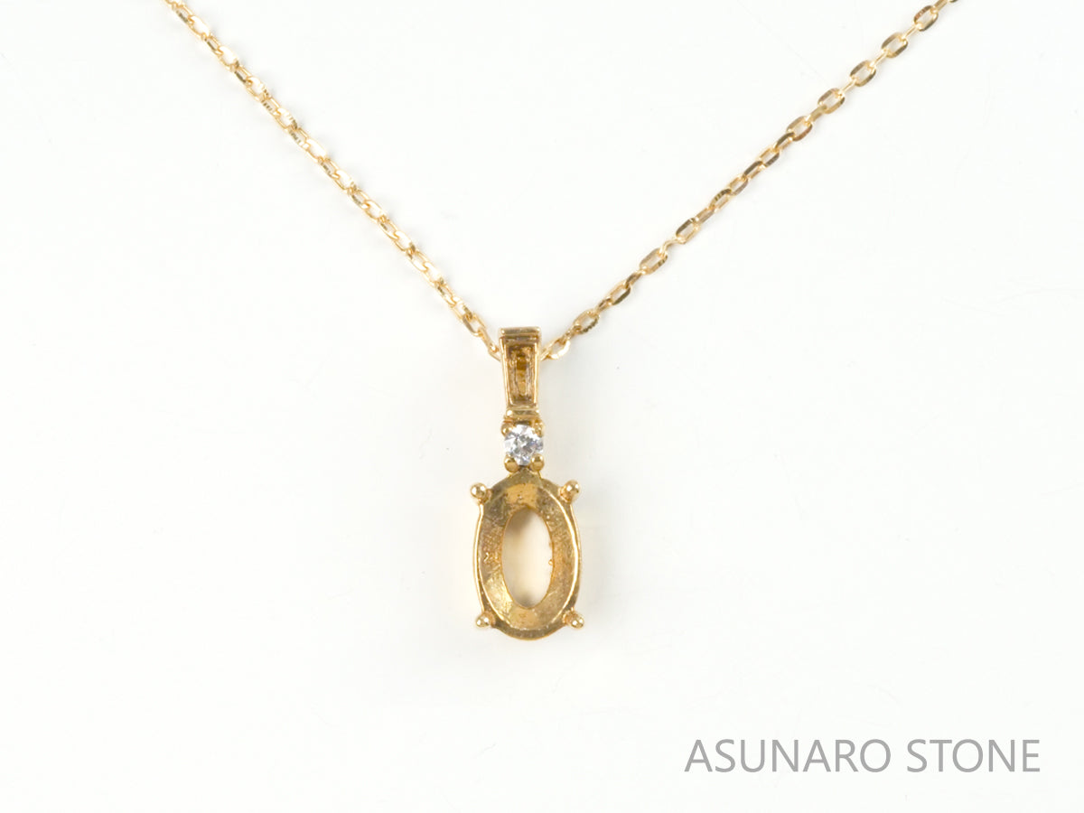 【お仕立て用】空枠番号：4712C　ペンダントトップ枠【オーダージュエリー用】