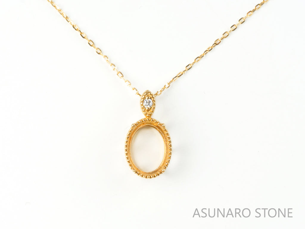 【お仕立て用】空枠番号：4521C　ペンダントトップ枠【オーダージュエリー用】