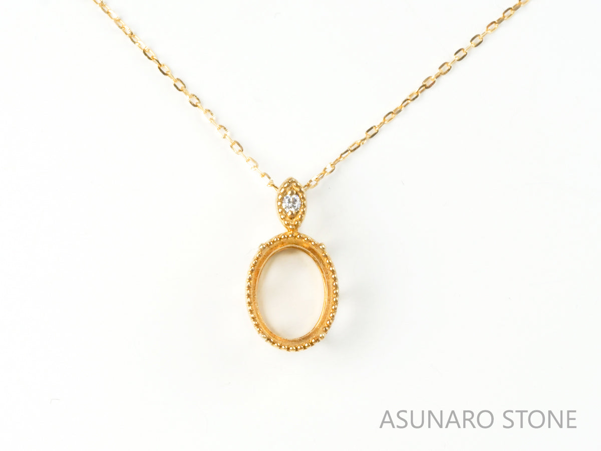 【お仕立て用】空枠番号：4521C　ペンダントトップ枠【オーダージュエリー用】