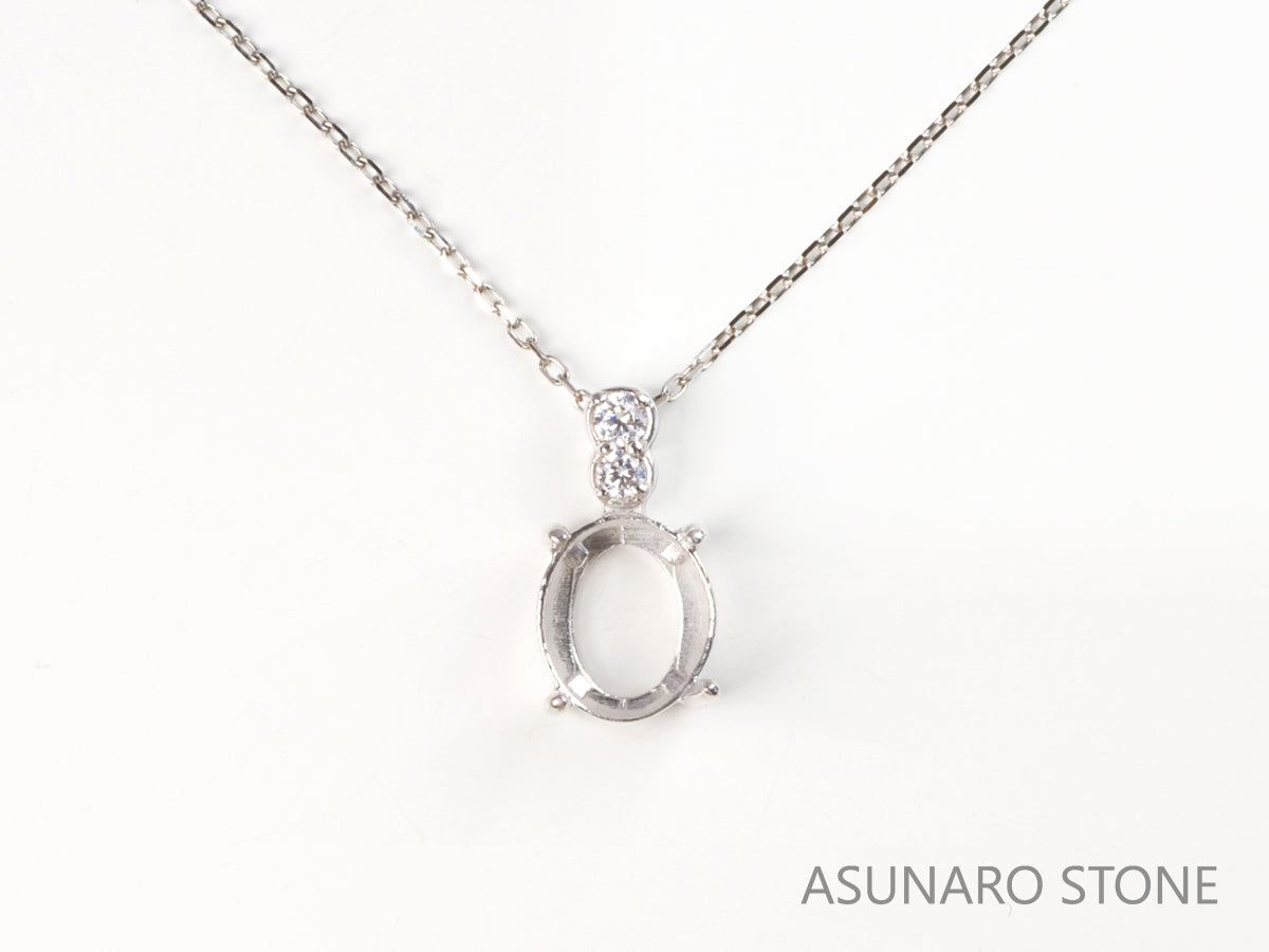 【お仕立て用】空枠番号：4250C　ペンダントトップ枠【オーダージュエリー用】