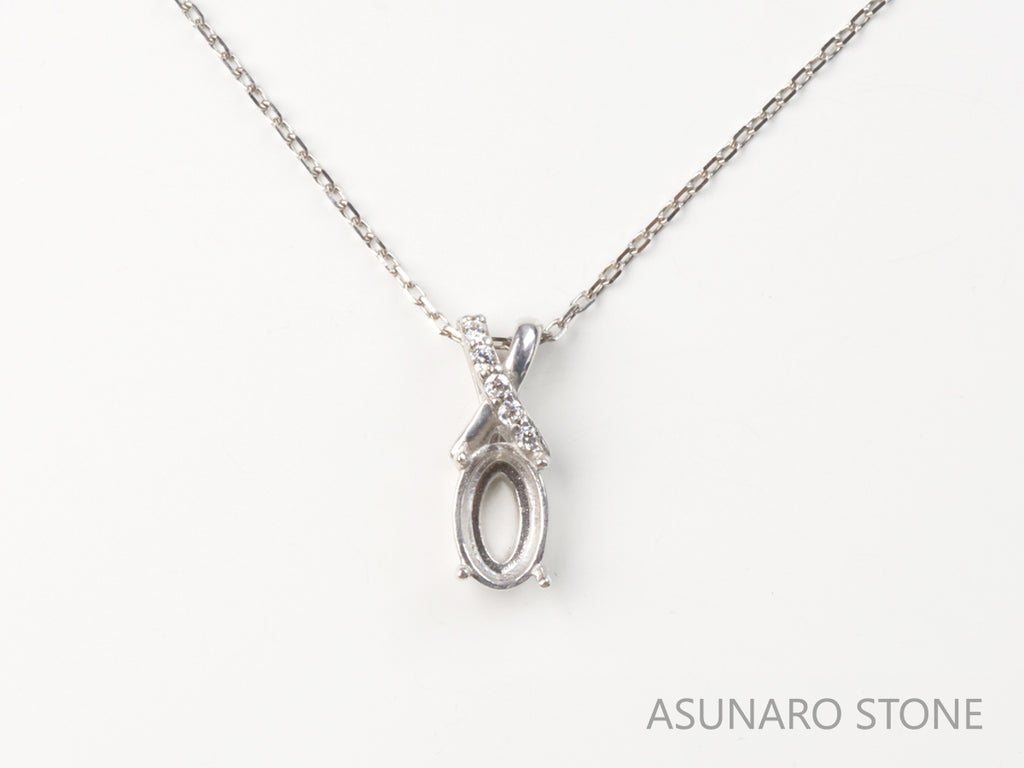 【お仕立て用】空枠番号：4698C　ペンダントトップ枠【オーダージュエリー用】