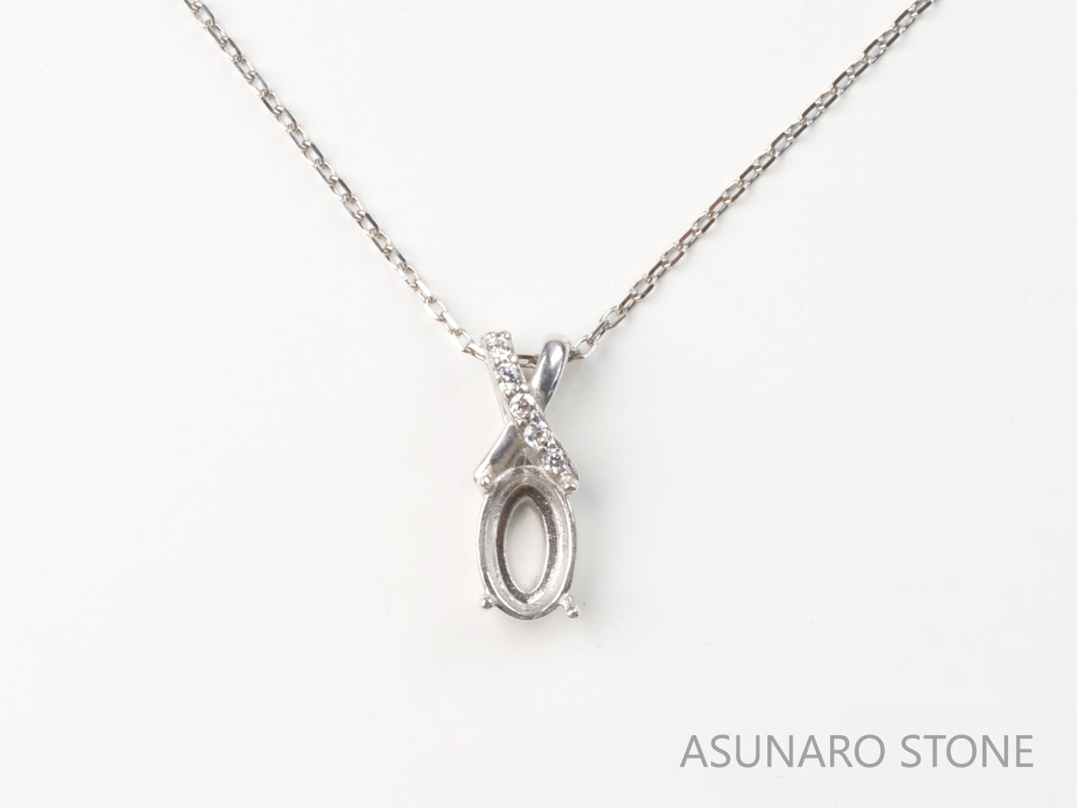 【お仕立て用】空枠番号：4698C　ペンダントトップ枠【オーダージュエリー用】