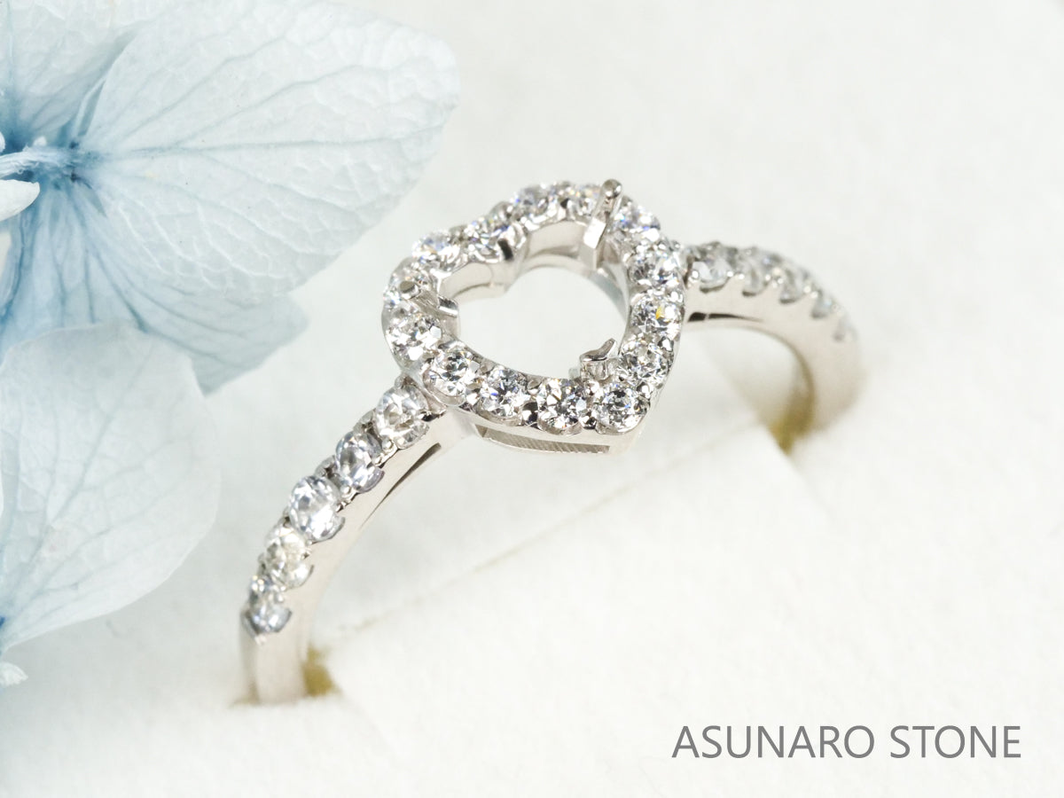 【お仕立て用】空枠番号：2572C　5mm用　リング枠　取り巻き【オーダージュエリー用】