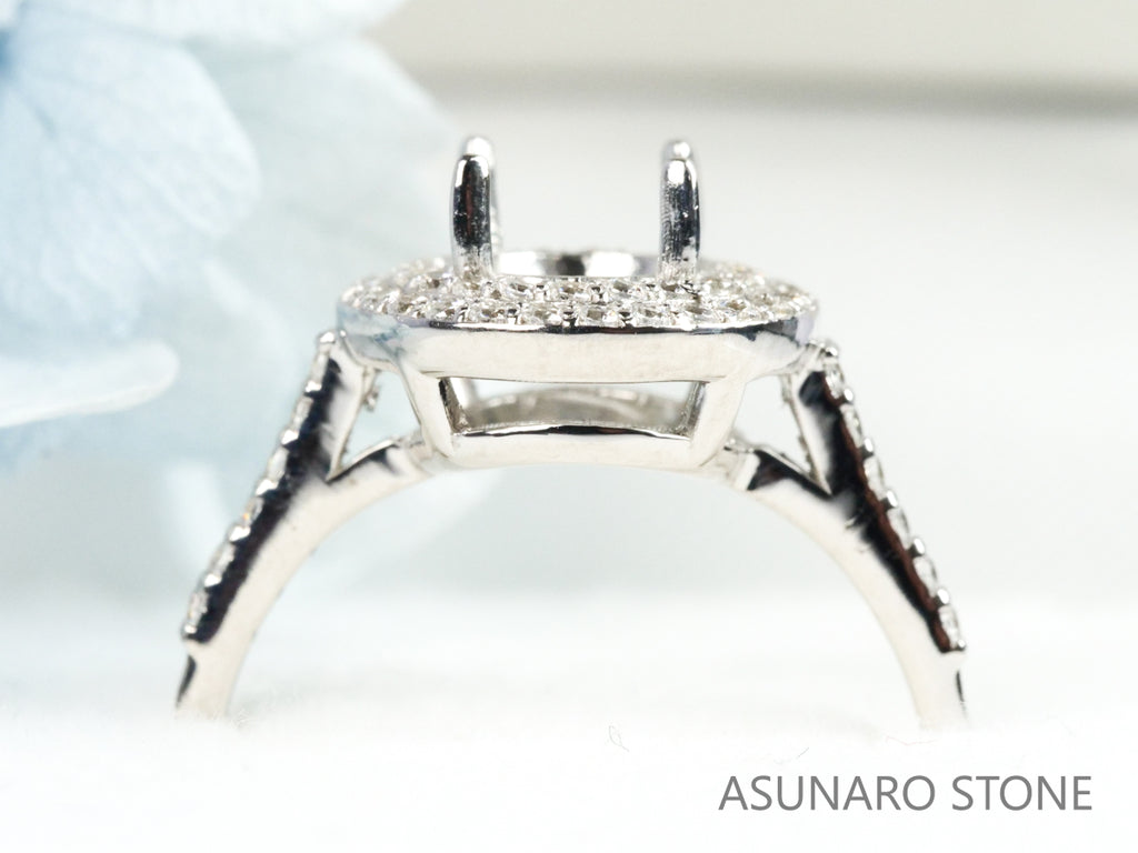 【お仕立て用】空枠番号：4065C　5mm用　リング枠　取り巻き【オーダージュエリー用】