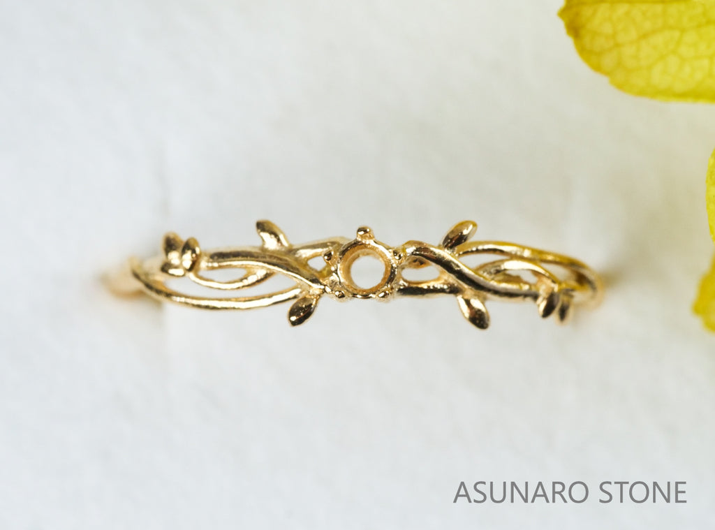 【お仕立て用】空枠番号：S11A　リング枠　ダイヤなし【オーダージュエリー用】