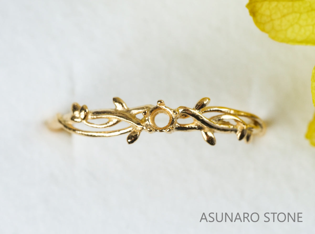 【お仕立て用】空枠番号：S11A　リング枠　ダイヤなし【オーダージュエリー用】