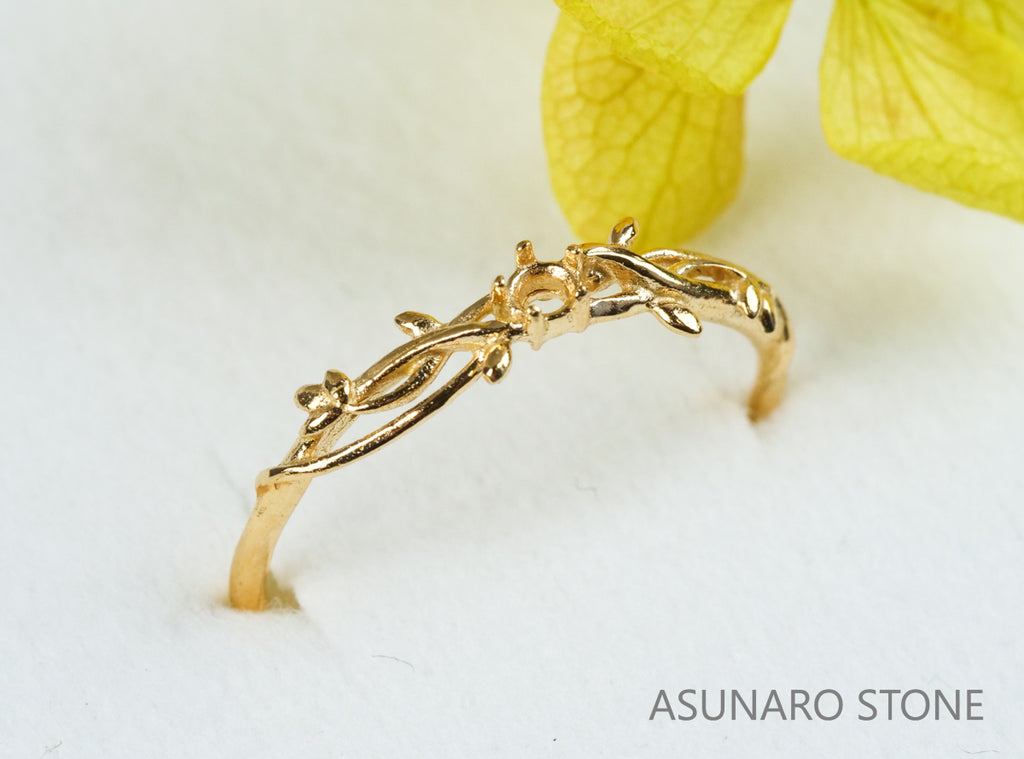 【お仕立て用】空枠番号：S11A　リング枠　ダイヤなし【オーダージュエリー用】