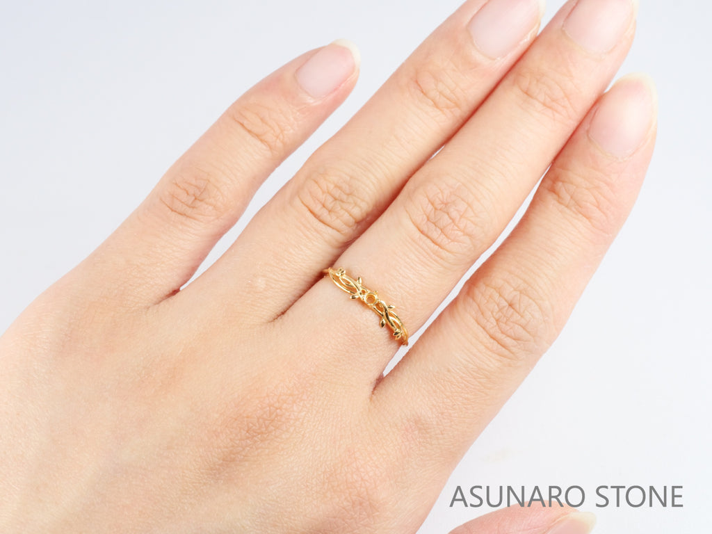 【お仕立て用】空枠番号：S11A　リング枠　ダイヤなし【オーダージュエリー用】